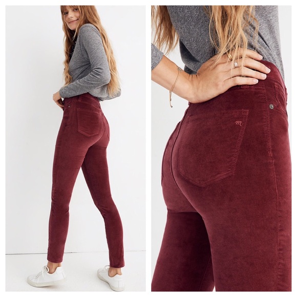 Madewell Denim - 🆕 Madewell High-Rise Skinny Jeans Stretch Velvet